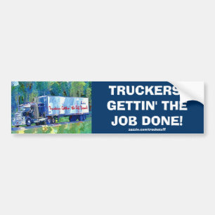 VRACHTWAGEN GROTE RIG TRUCKERS BUMPERSTICKER
