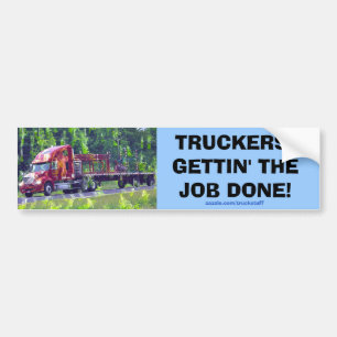 VRACHTWAGEN GROTE RIG TRUCKERS BUMPERSTICKER