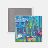 VRACHTWAGEN GROTE RIG TRUCKERS Cadeaus Magneet (Voorkant / Achterkant)