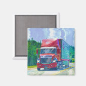 VRACHTWAGEN GROTE RIG TRUCKERS Cadeaus Magneet (Voorkant / Achterkant)
