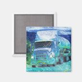 VRACHTWAGEN GROTE RIG TRUCKERS Cadeaus Magneet (Voorkant / Achterkant)