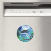 VRACHTWAGEN GROTE RIG TRUCKERS Cadeaus Magneet (Insitu (Vaatwasser))