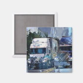 VRACHTWAGEN GROTE RIG TRUCKERS Cadeaus Magneet (Voorkant / Achterkant)
