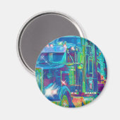 VRACHTWAGEN GROTE RIG TRUCKERS Cadeaus Magneet (Voorkant / Achterkant)