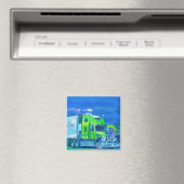 VRACHTWAGEN GROTE RIG TRUCKERS Cadeaus Magneet (Insitu (Vaatwasser))