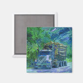 VRACHTWAGEN GROTE RIG TRUCKERS Cadeaus Magneet (Voorkant / Achterkant)