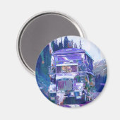 VRACHTWAGEN GROTE RIG TRUCKERS Cadeaus Magneet (Voorkant / Achterkant)