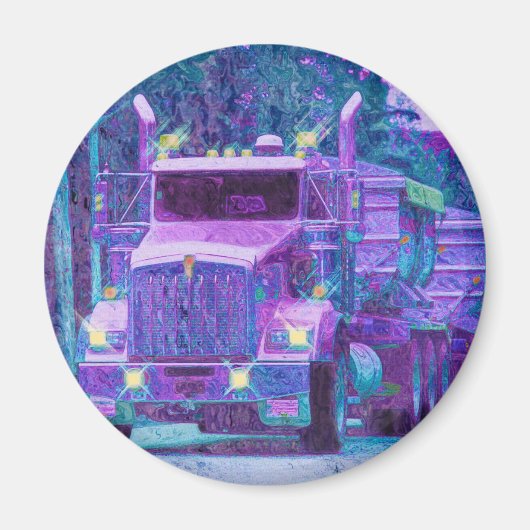 VRACHTWAGEN GROTE RIG TRUCKERS Cadeaus Magneet (Voorkant)