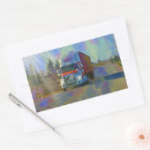VRACHTWAGEN GROTE RIG TRUCKERS Cadeaus Rechthoekige Sticker (Envelop)
