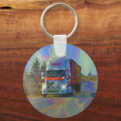 VRACHTWAGEN GROTE RIG TRUCKERS Cadeaus Sleutelhanger (Voorkant)