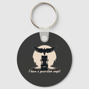 Vrachtwagen Guardian Angel Protection Faith Road J Sleutelhanger