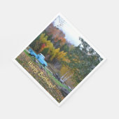  vrachtwagen Happy Birthday Servet (Hoek)