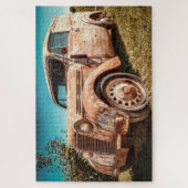 vrachtwagen in de puzzel legpuzzel (Verticaal)