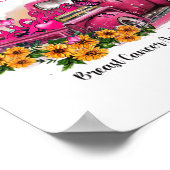 Vrachtwagen In Oktober Draag We Pink Breast Cancer Poster (Hoek)