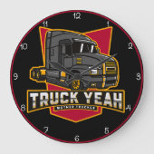 Vrachtwagen ja! Mother Trucker Energy Grote Klok (Voorkant)