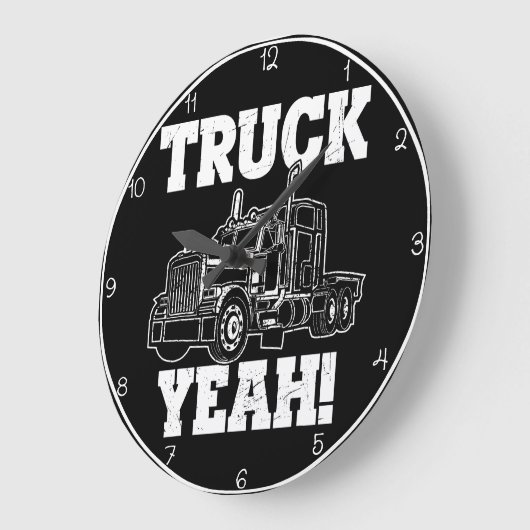 Vrachtwagen ja! Zwart & Wit Grote Klok (Hoek)