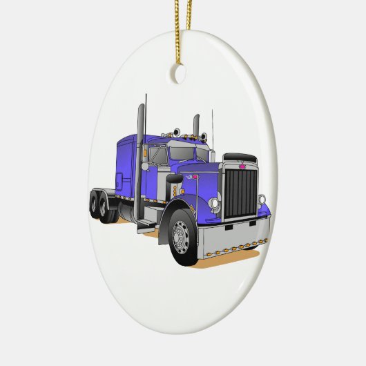Vrachtwagen Keramisch Ornament (Links)