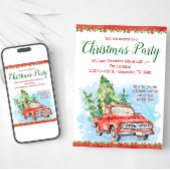 Vrachtwagen Kerst Feest Uitnodigingen