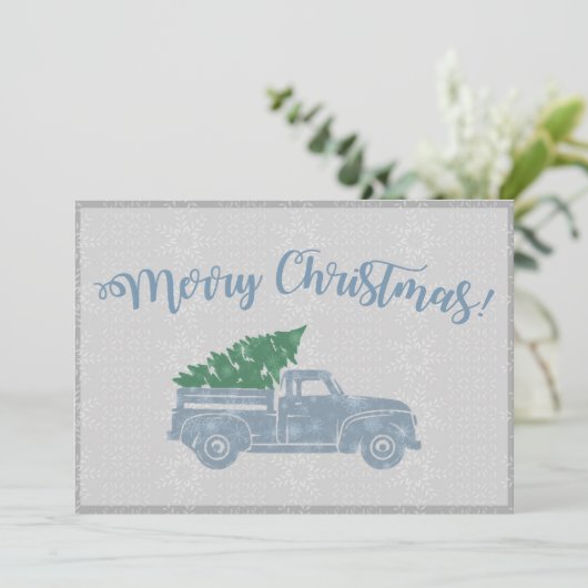  Vrachtwagen Kerst Kaart (Staand voorkant)