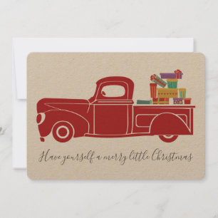 Vrachtwagen Kerst Kaart