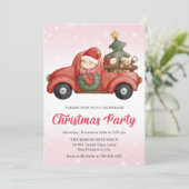 Vrachtwagen Kerstfeest Kaart (Staand voorkant)