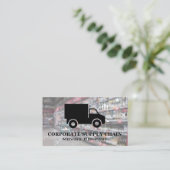 Vrachtwagen | Logistiek netwerk Visitekaartje (Staand voorkant)