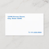 Vrachtwagen Mechanic Eenvoudig Visitekaartje (Achterkant)