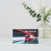 Vrachtwagen mechanische reparatie visitekaartje (Staand voorkant)