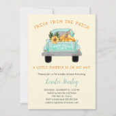 vrachtwagen met Baby shower van pompoenHerfst Kaart (Voorkant)