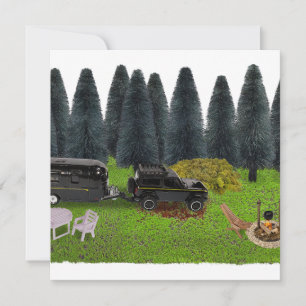 Vrachtwagen met camper in de Bossen ontruimd Campi Bedankkaart