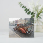  vrachtwagen met fiets/Jerome, Arizona Briefkaart (Staand voorkant)