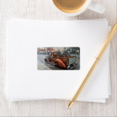 vrachtwagen met fiets/Jerome, Arizona Etiket (Insitu)