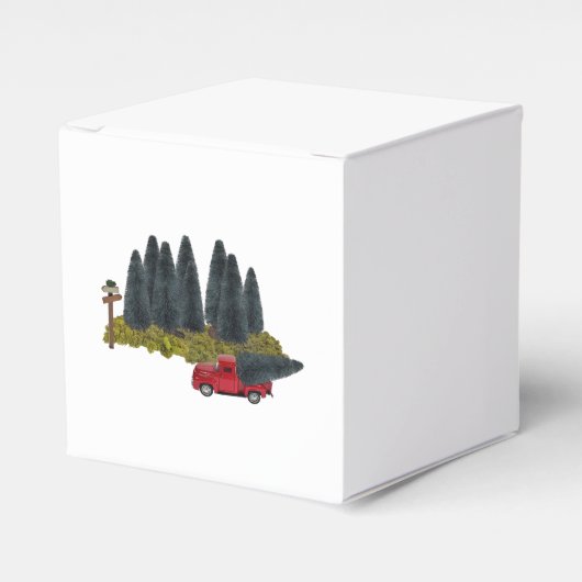 vrachtwagen met kerstboom bedankdoosjes (Voorkant Zijde)