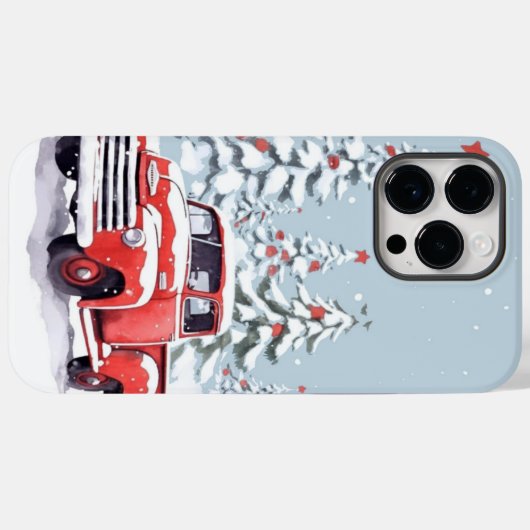 Vrachtwagen met kerstboom Case-Mate iPhone case (Achterkant (horizontaal))