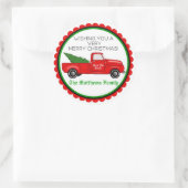 Vrachtwagen met Kerstboom Stickers (Tas)