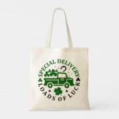 Vrachtwagen met klavers St. Patricks Day Tote Bag (Achterkant)