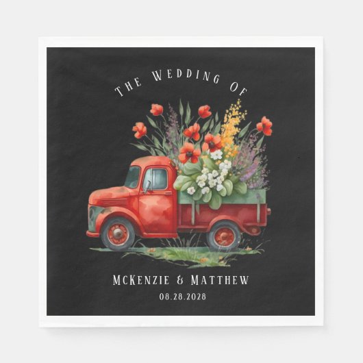  vrachtwagen met rode papaver servet (Voorkant)