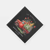  vrachtwagen met rode papaver servet (Hoek)