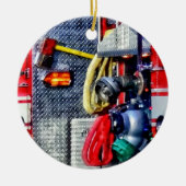 Vrachtwagen met slangen en x keramisch ornament (Voorkant)