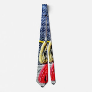 Vrachtwagen met slangen en x stropdas