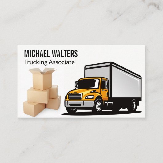 Vrachtwagen | Movers | Boxen Visitekaartje (Voorkant)