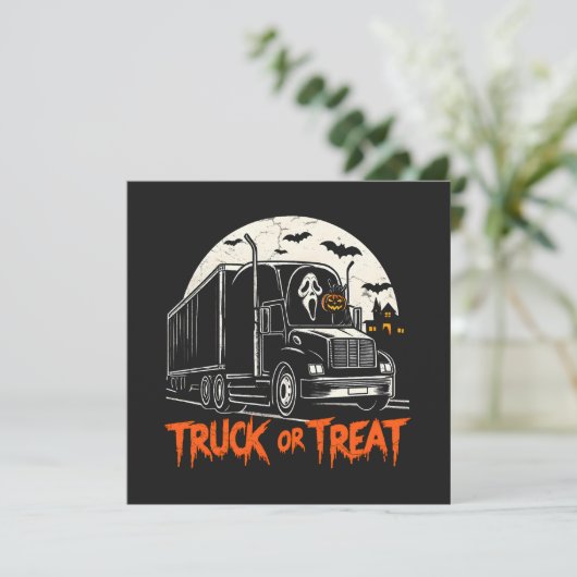 Vrachtwagen of Treat Kaart (Staand voorkant)