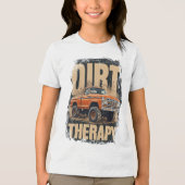 vrachtwagen Offroad 4x4 ontwerp Tri-Blend Shirt (Voorkant)