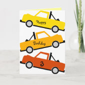 Vrachtwagen ophalen feestdagen kaart (Voorkant)