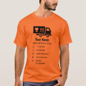  vrachtwagen oranje t-shirt (Voorkant)