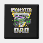 Vrachtwagen Papa Vaders Dag Monster Truck Zijn Mij Magneet (Voorkant)