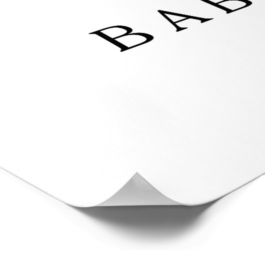 Vrachtwagen pompoen herfst welkom baby shower fees poster (Hoek)