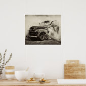  vrachtwagen poster (Keuken)