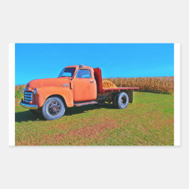  vrachtwagen rechthoekige sticker