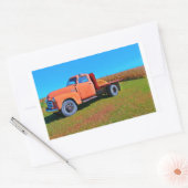  vrachtwagen rechthoekige sticker (Envelop)